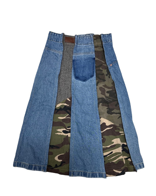 Andersson Bell Detailed Denim Long Skirt (Size 27)