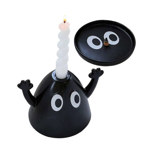 Cute Ceramic Candle Holder & Tray Set – Gift-Ready Decor