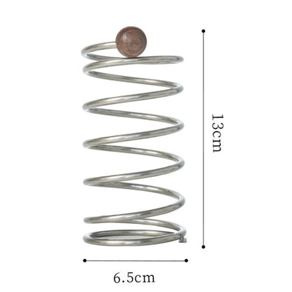 Spring Stainless Steel Toothbrush & Pen Holder