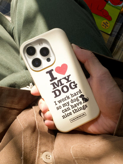 I Love My Dog iPhone Case