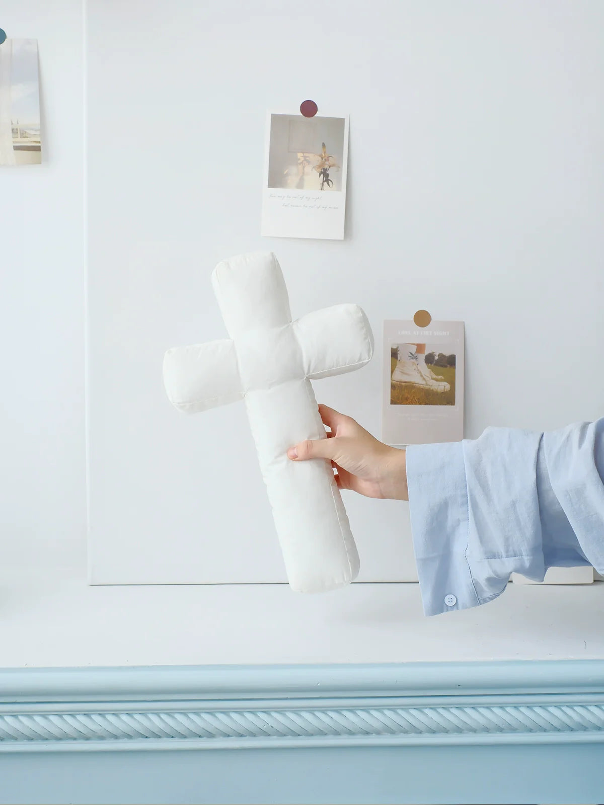Soft Fabric Cross Cushion – Wall Decor & Hug Pillow
