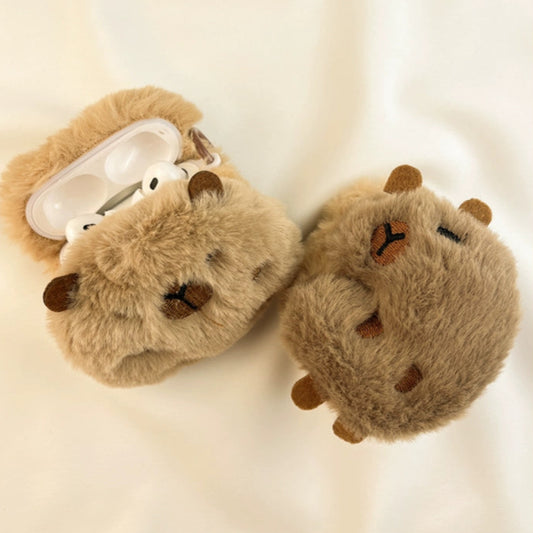 Fluffy Capybara AirPods Case