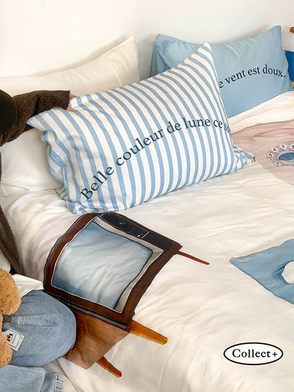 "New Home Diary" 4-Piece Bedding Set