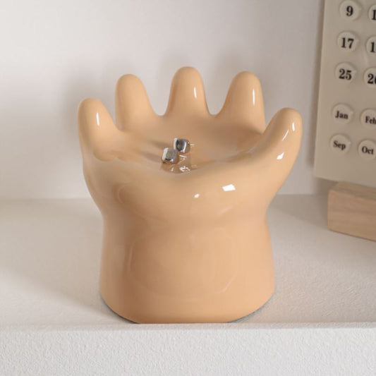 Ceramic Hand Jewelry Tray
