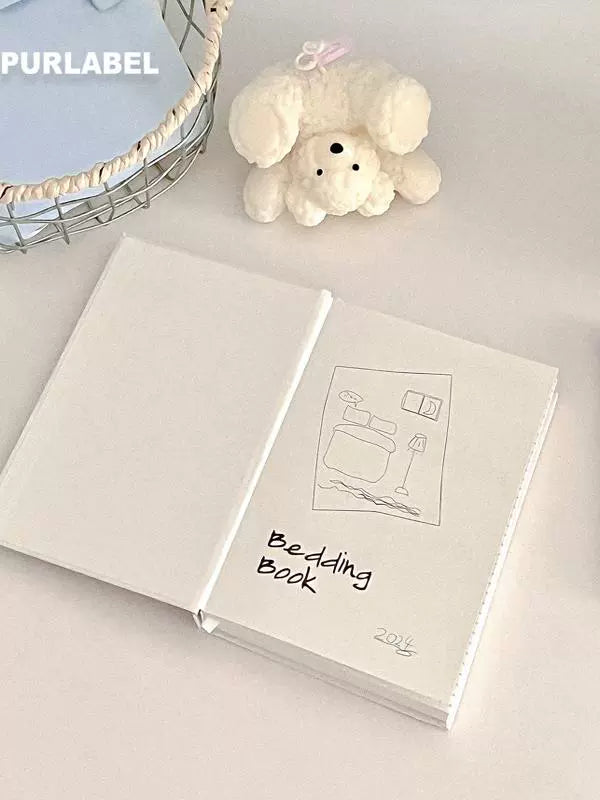 PURLABEL original design Korean ins pure cotton handbook book cover sketch cotton simple book clothes B6 notepad