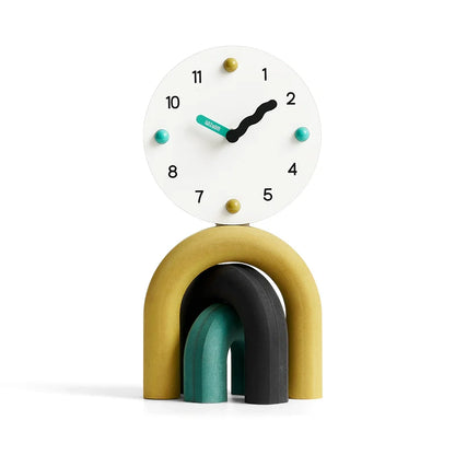 Geometric Arch Rainbow Table Clock