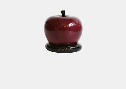 CMYD original design high-value apple toothpick jar ceramic dental floss cotton swab storage box decorative ornament gift