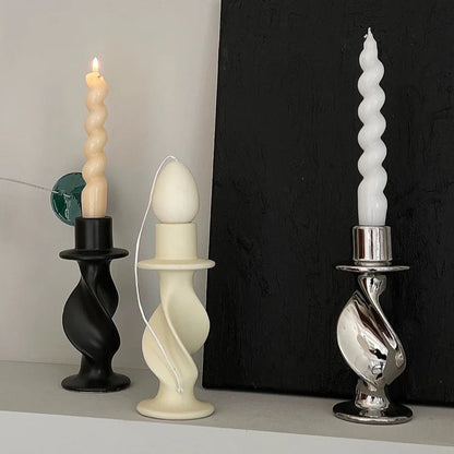 Twist Ceramic Candle Holder