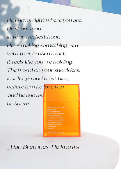 Christian Acrylic Prayer Box