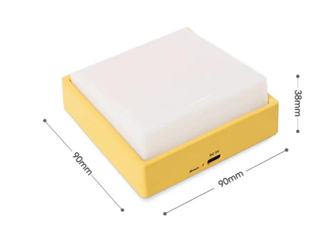 Magnetic Toggle Night Light – Rechargeable Minimalist LED Wall Lamp