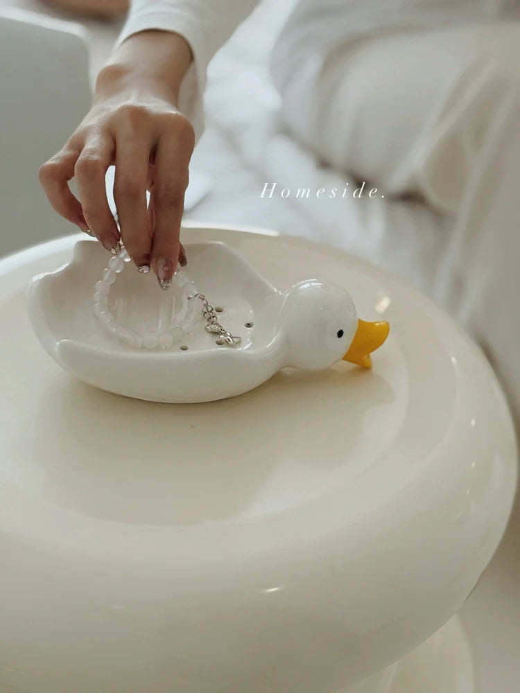 Homeside, saliva, duck soap tray, ins, korean cute duck soap tray, drain tray, soap dish, multi-purpose tray
