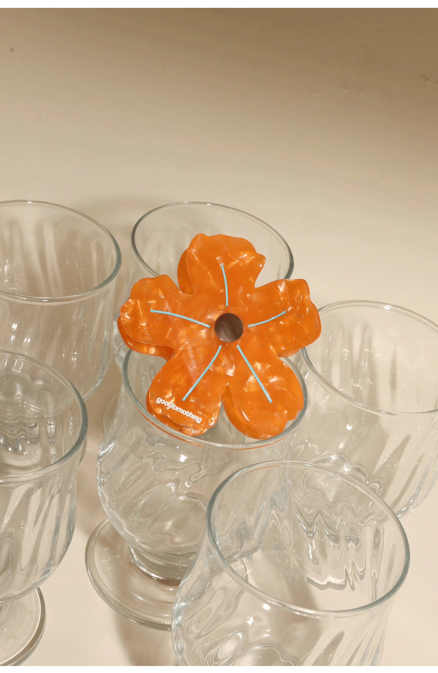 Original Floral Acetate Claw Clip