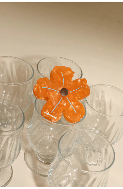 Original Floral Acetate Claw Clip