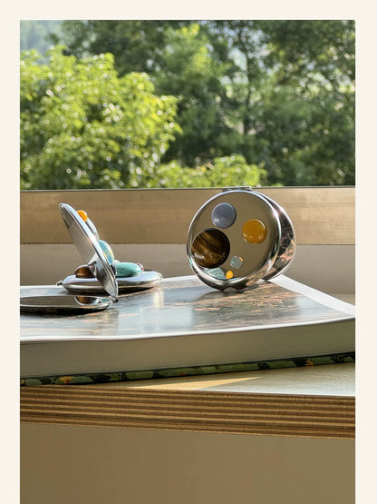 Natural Stone Compact Mirror
