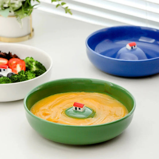 Island House Ceramic Deep Plate