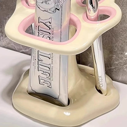 Cat Paw Ceramic Toothbrush Holder