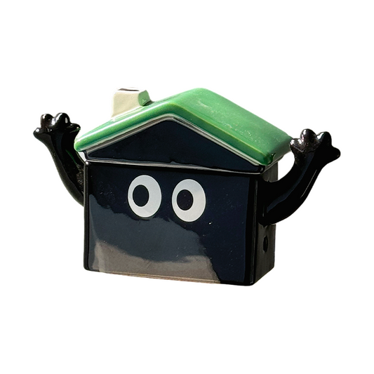 Cozy House Ceramic Storage Box Bathroom & Vanity Organizer