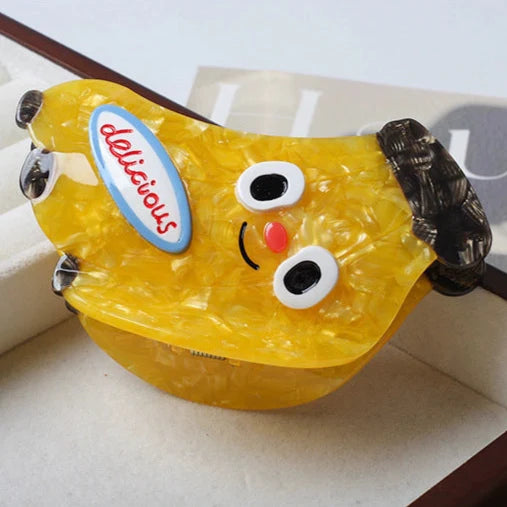 Y2K Cute Fruit & Veggie Face Claw Clips