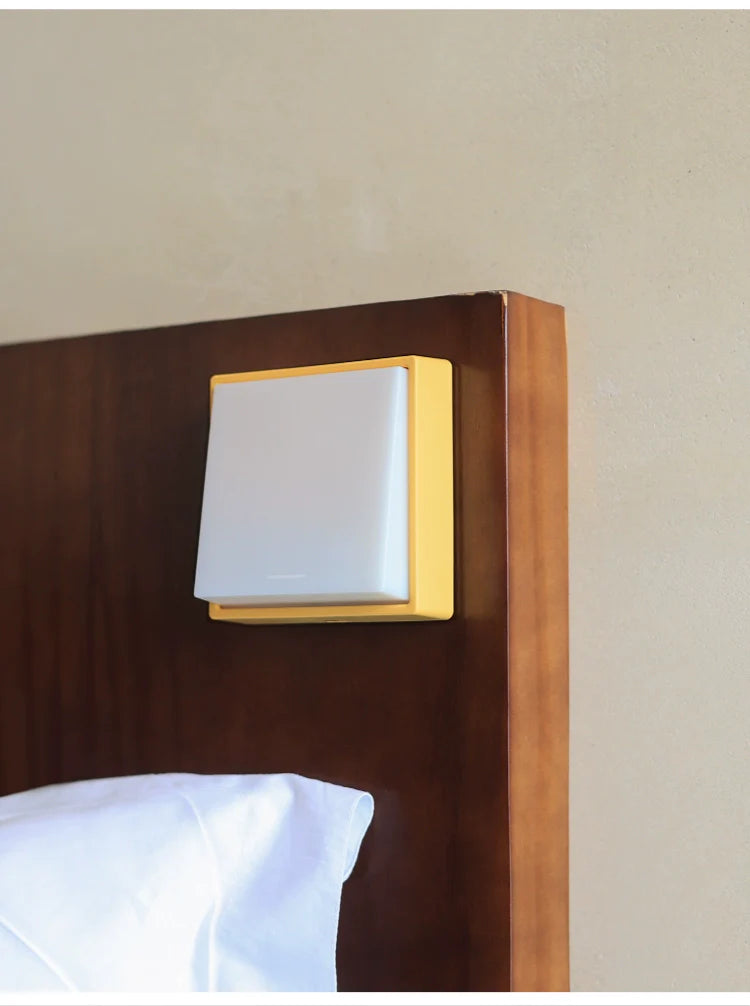 Magnetic Toggle Night Light – Rechargeable Minimalist LED Wall Lamp