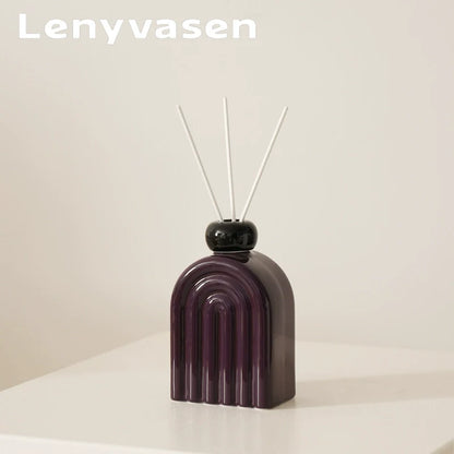Matisse-Inspired Rainbow Ceramic Diffuser Bottle