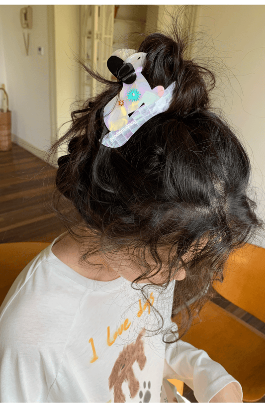 Dog-Shaped Acetate Hair Claw Clip