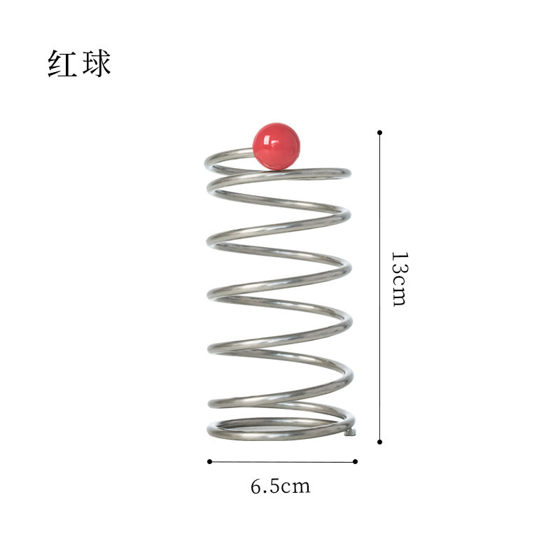 Four styles of spiral holders: cherry wood, walnut wood, red ball, black ball