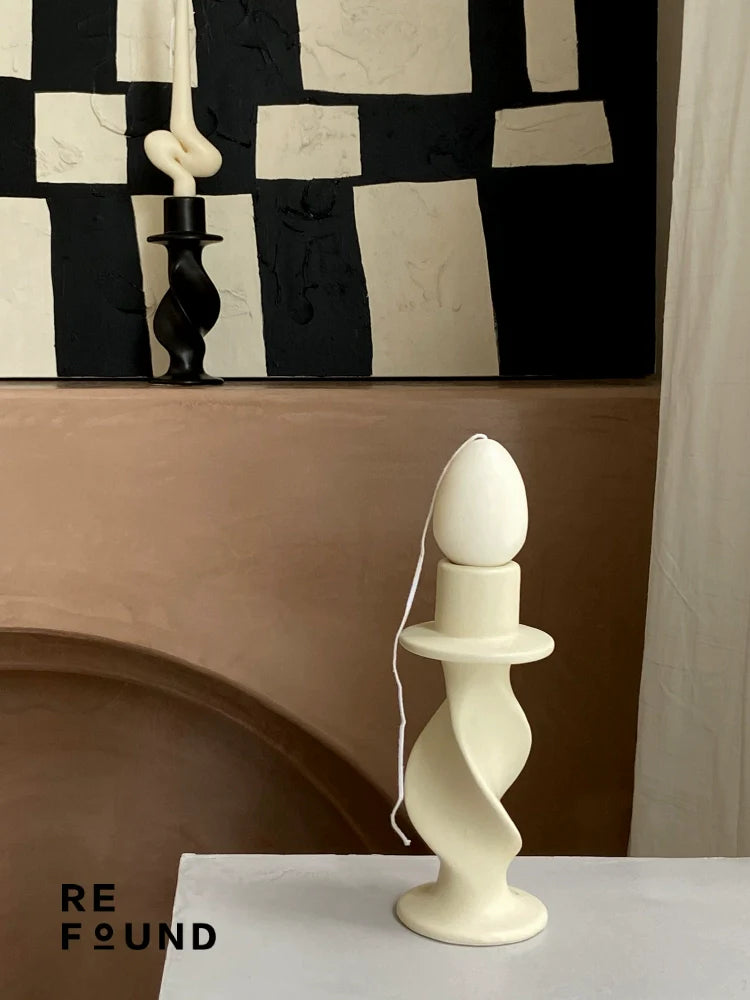 Twist Ceramic Candle Holder