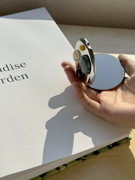 Natural Stone Compact Mirror