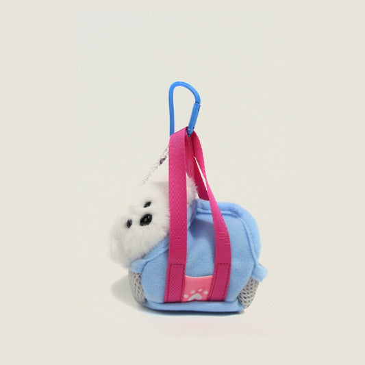 Mini Puppy Carrier Keychain Set