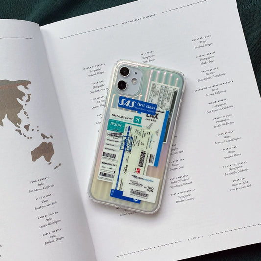 Boarding Pass Luggage iPhone Case