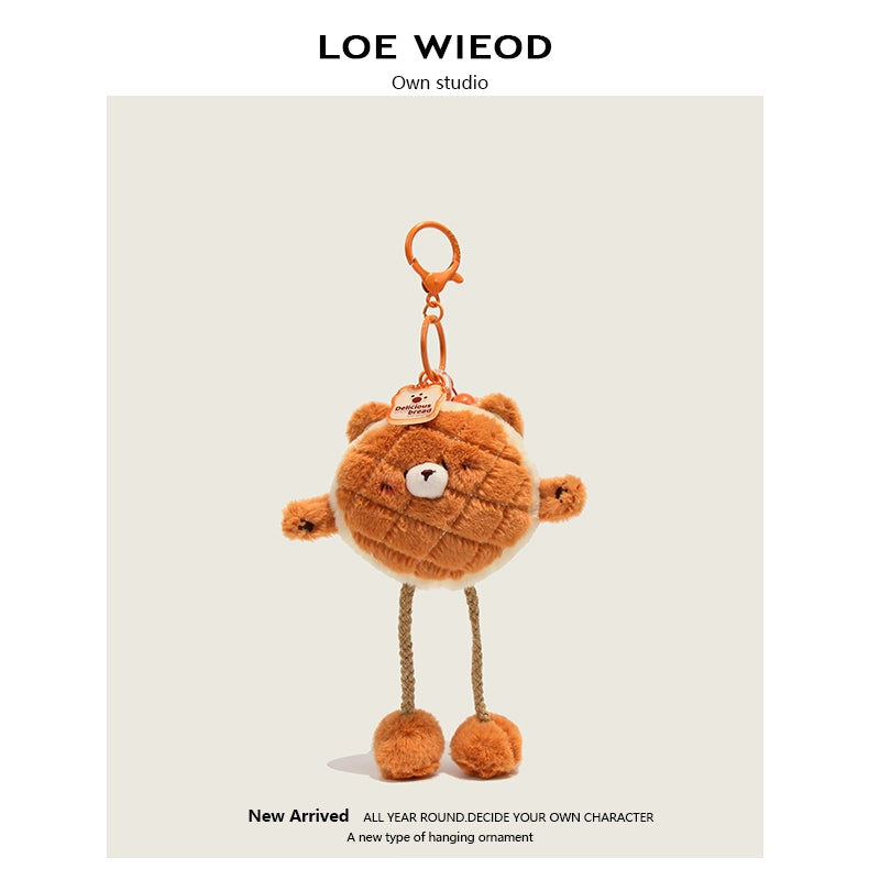 Bear Sandwich Plush Keychain