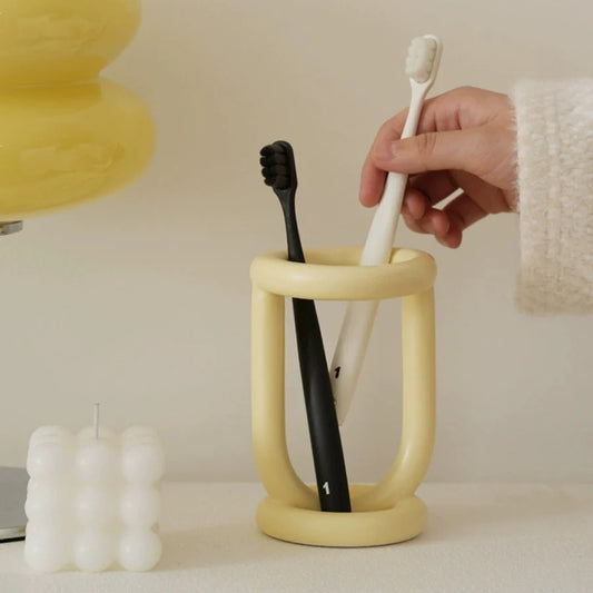 Minimalist Ceramic Toothbrush Holder