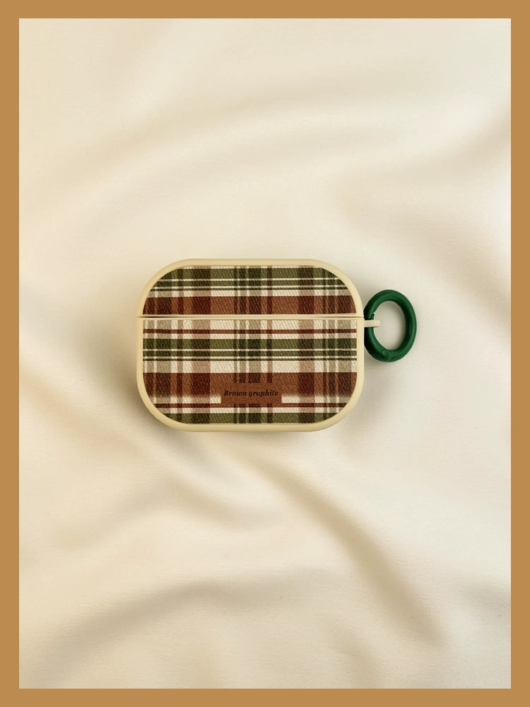 Plaid Pattern AirPods Case