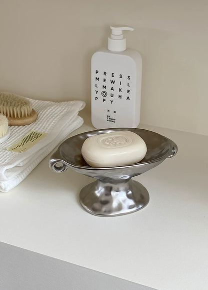Antique Double Handle Ceramic Tray