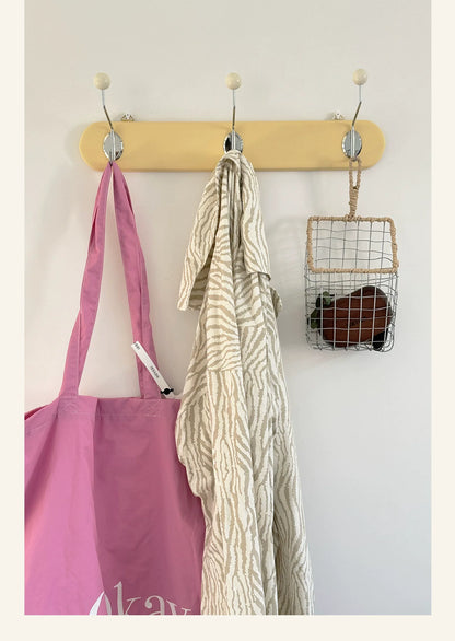 3 Hooks Retro Solid Wood Hook Rack