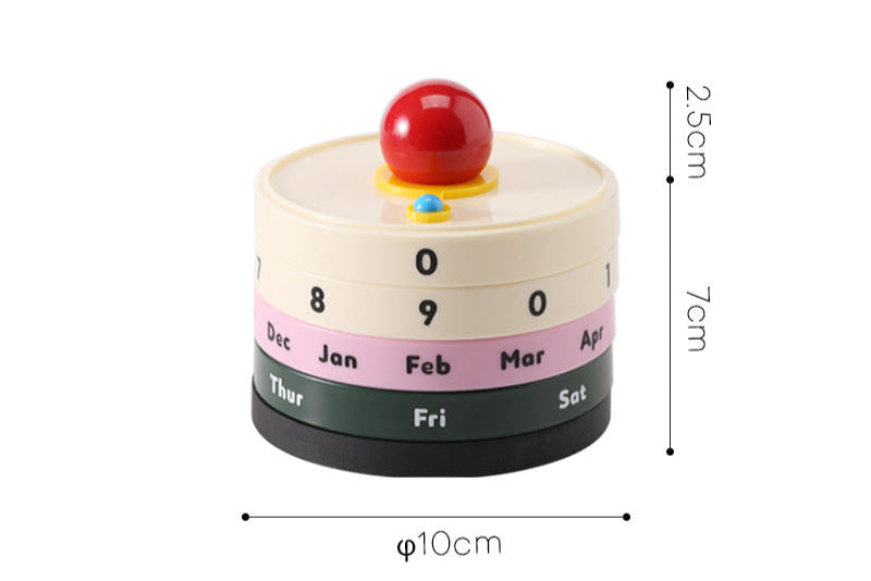 Retro Rotating Perpetual Calendar