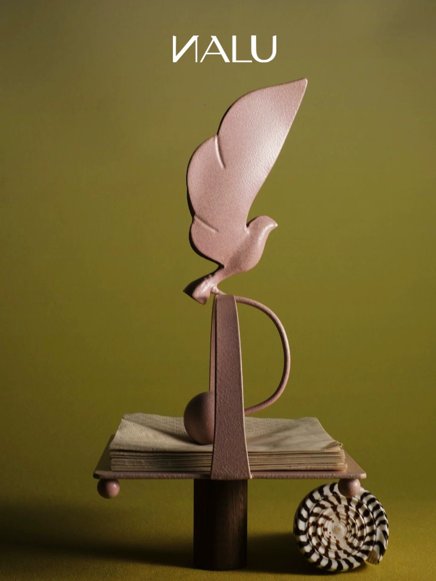 Stray Birds Metal Napkin Holder