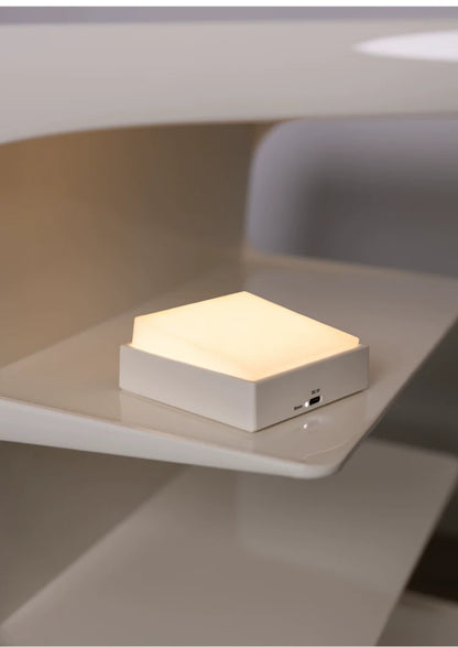 Magnetic Toggle Night Light – Rechargeable Minimalist LED Wall Lamp