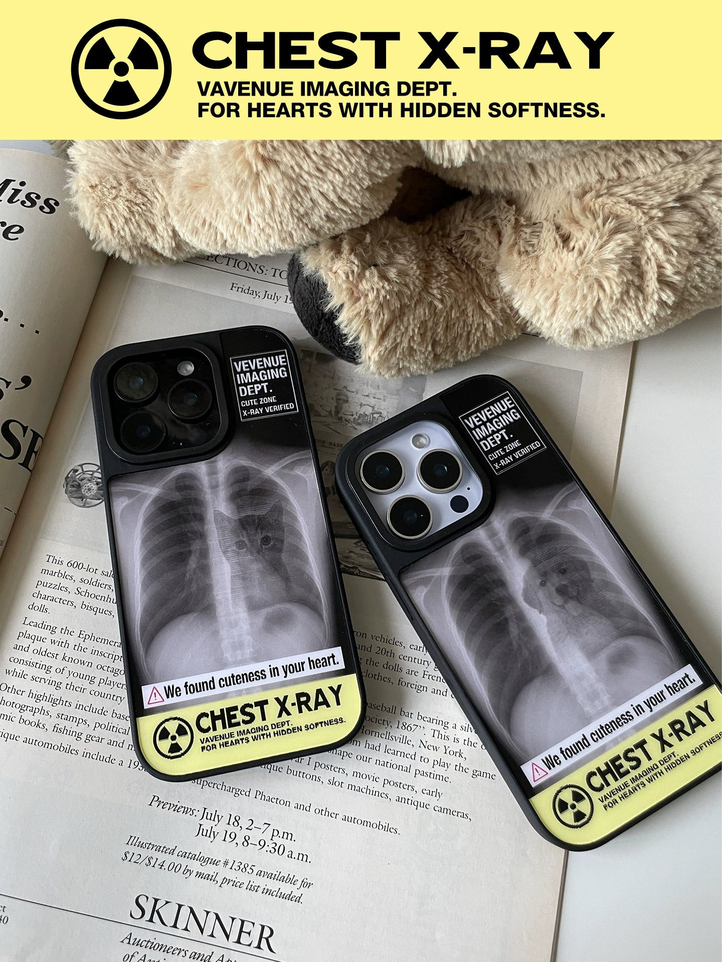X-Ray iPhone Case with Hidden Dog or Cat