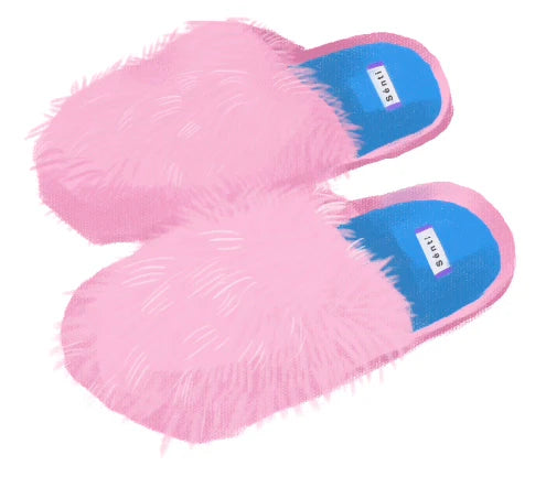 Fluffy Pastel Indoor Slippers