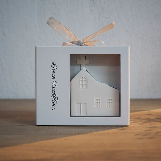 Church-Shaped Plaster Diffuser Gift Set