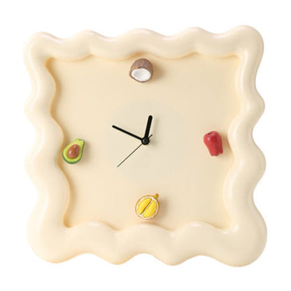 Fruit Accent Cream Wall Clock