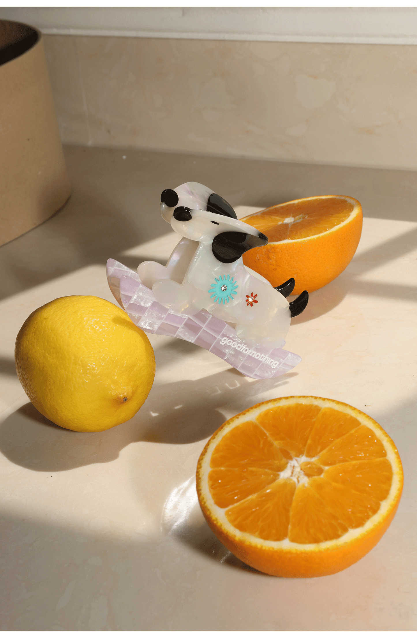 Dog-Shaped Acetate Hair Claw Clip