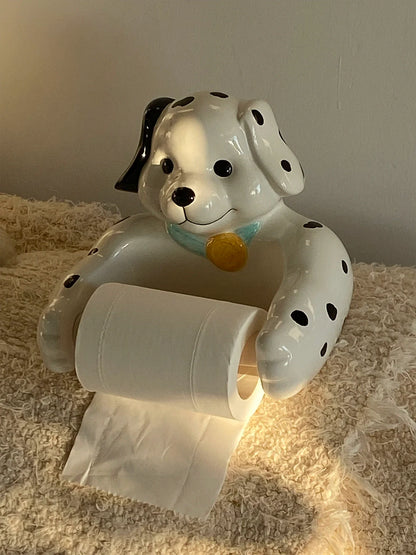 Shinymomo New Cute Cartoon Dog Paper Roll Holder Storage Rack Used Ins Style Kitchen Practical Paper Towel Holder