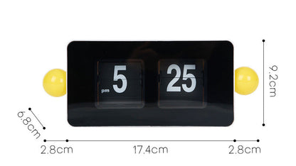 Retro Flip Clock with Ball Accents