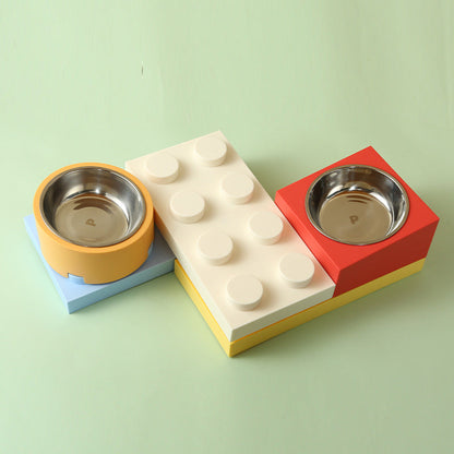 Modular Block Pet Bowl Set