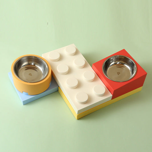 Modular Block Pet Bowl Set