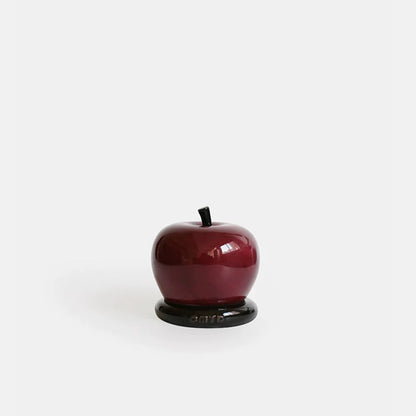 CMYD original design high-value apple toothpick jar ceramic dental floss cotton swab storage box decorative ornament gift