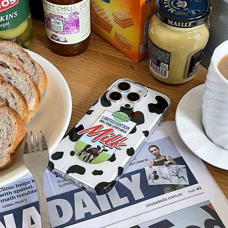 Retro Cow Print iPhone Case