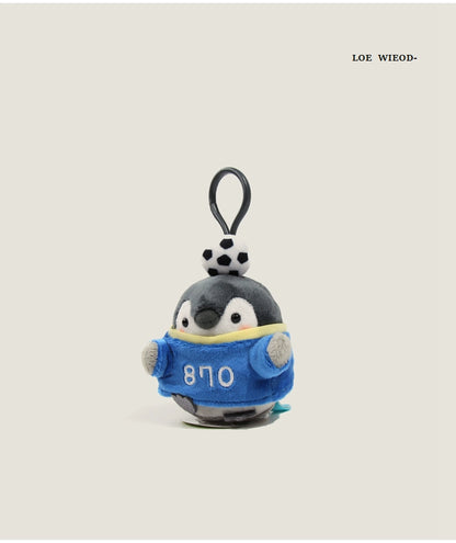 Winter Penguin Plush Keychain
